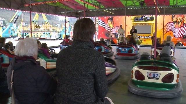 Ostergottesdienst im Autoscooter