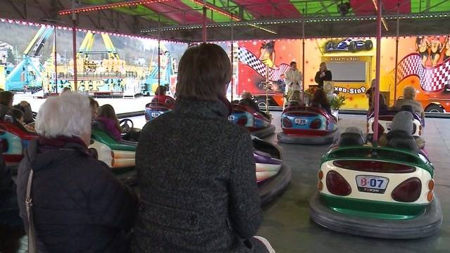 Ostergottesdienst im Autoscooter
