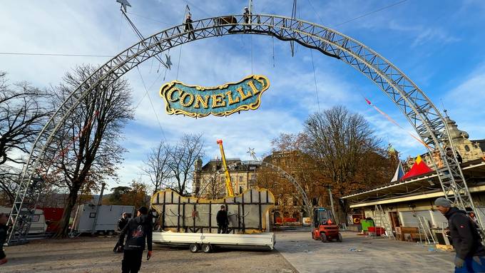 Zeltaufbau und Zirkusproben in Rekordzeit 