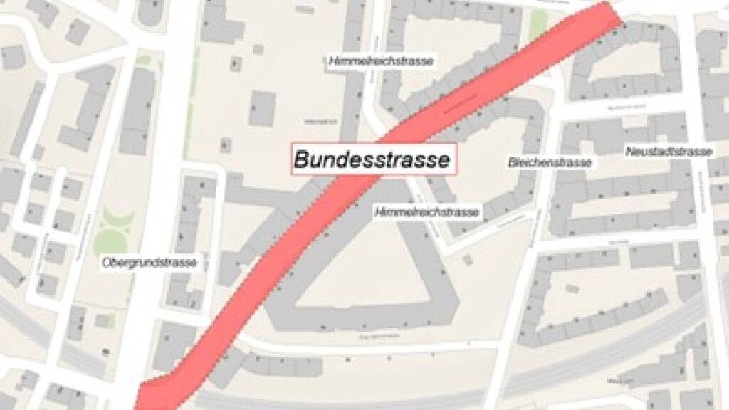 Die Bundesstrasse ist eine wichtige Verkehrsachse.