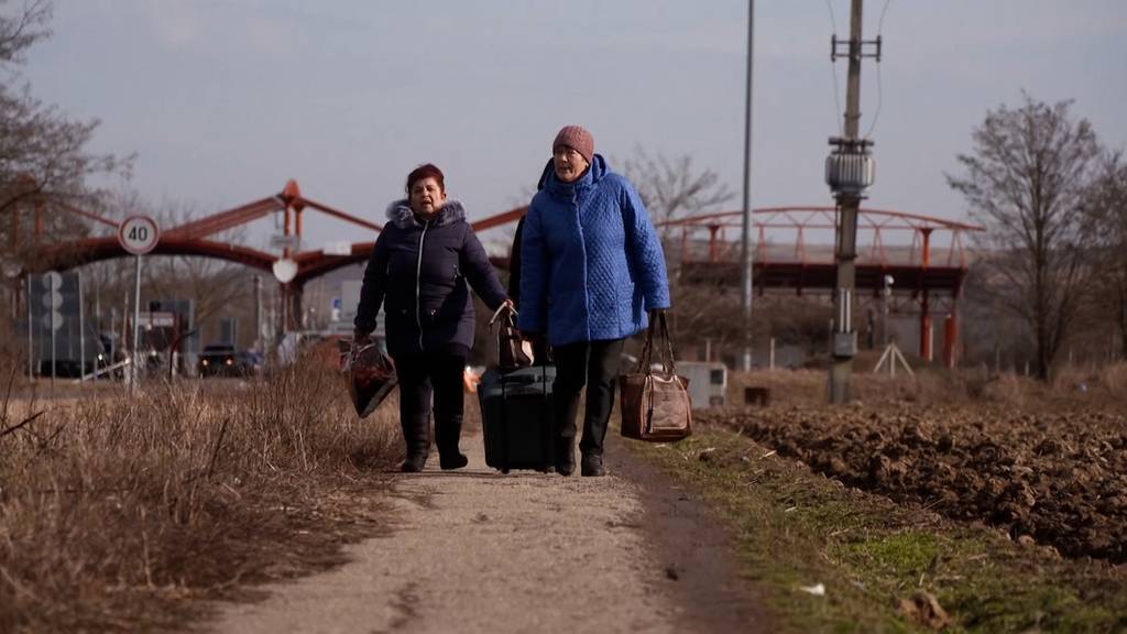 Bereits 100'000 Menschen in der Ukraine auf der Flucht