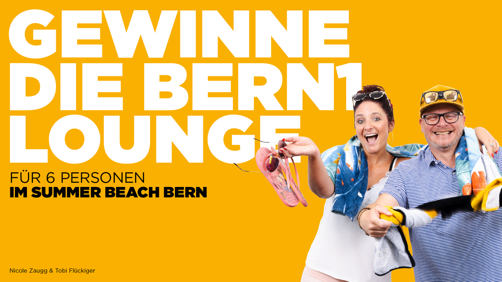 Gewinne die RADIO BERN1-Lounge im Summer Beach