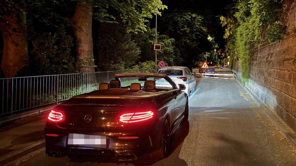 Bei dem von der Polizei sichergestellten Auto handelte es sich um ein Cabriolet.