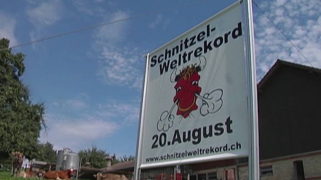 Niederhelfenschwil jagt den Schnitzel-Weltrekord
