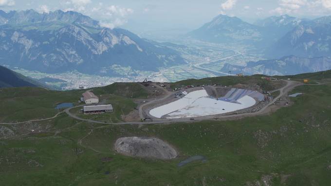 Spektakuläre Baustelle: Auf dem Pizol läuft der Schlussspurt für den neuen Speichersee