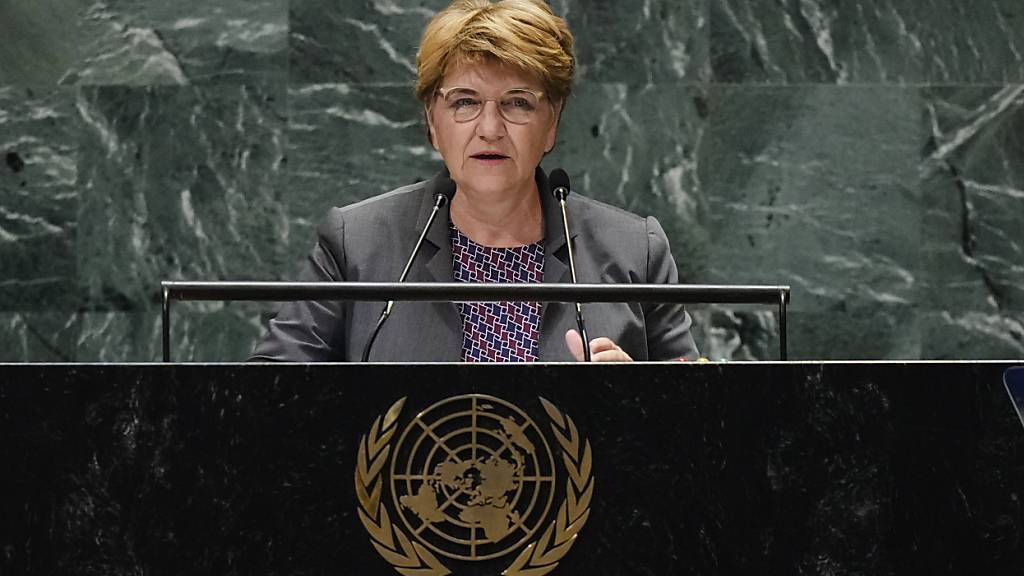 Bundespräsidentin Viola Amherd an der Uno-Generalversammlung in New York.