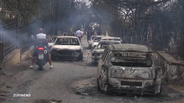 Mindestens 60 Tote bei Waldbränden um Athen