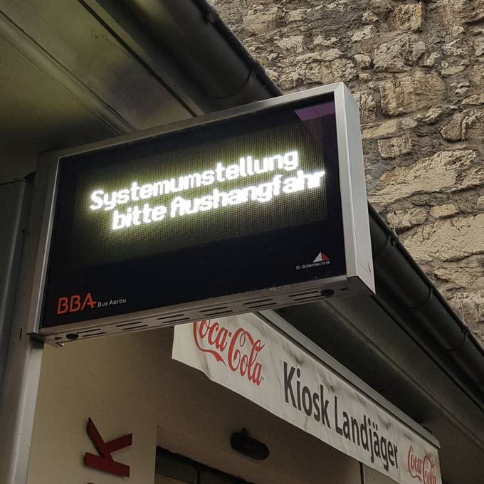 Neue E-Busse sorgen für Probleme: Warum in Aarau die Anzeigetafeln nicht funktionieren