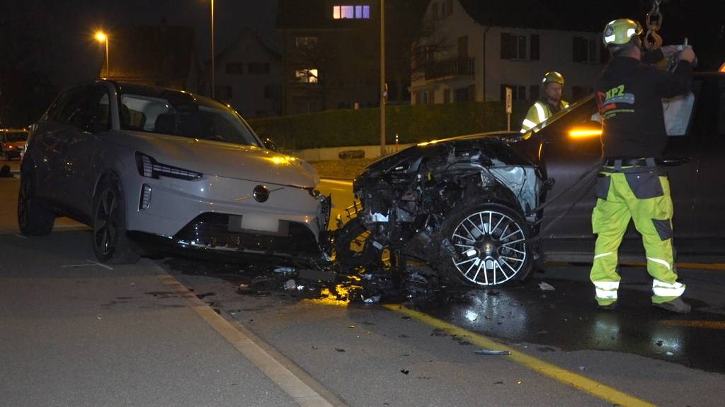 Vierköpfige Familie nach Unfall in Meilen ins Spital gebracht