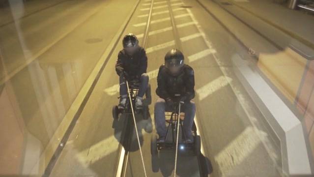 Auf dem Gokart geblitzt