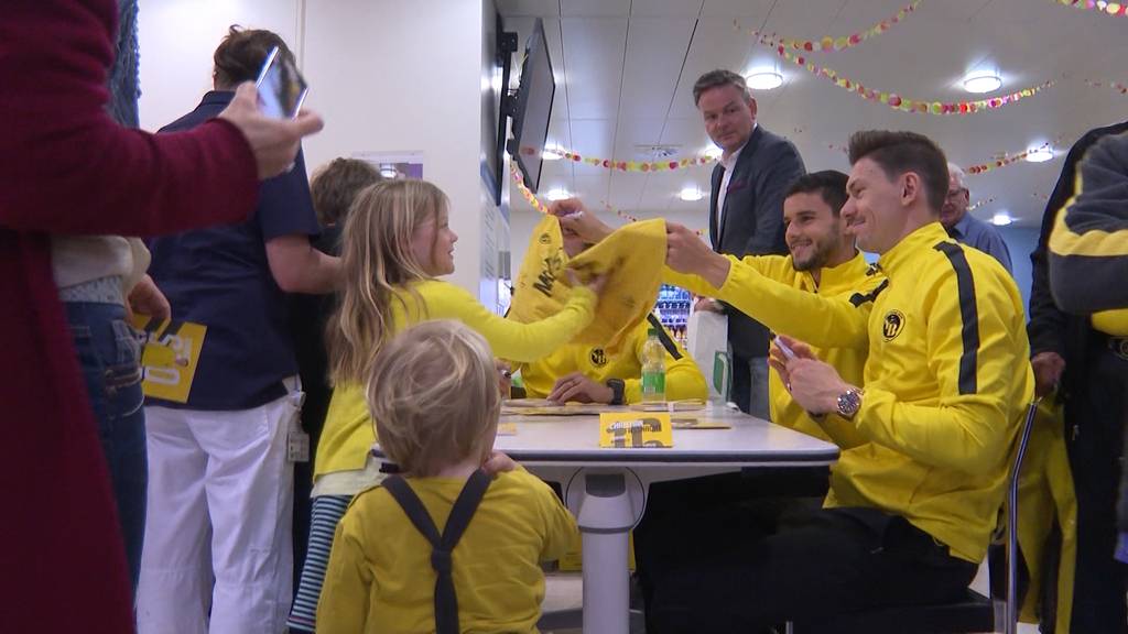 YB-Besuch für kranke Kinder