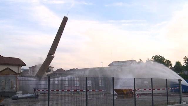 Spektakuläre Sprengung in Zofingen