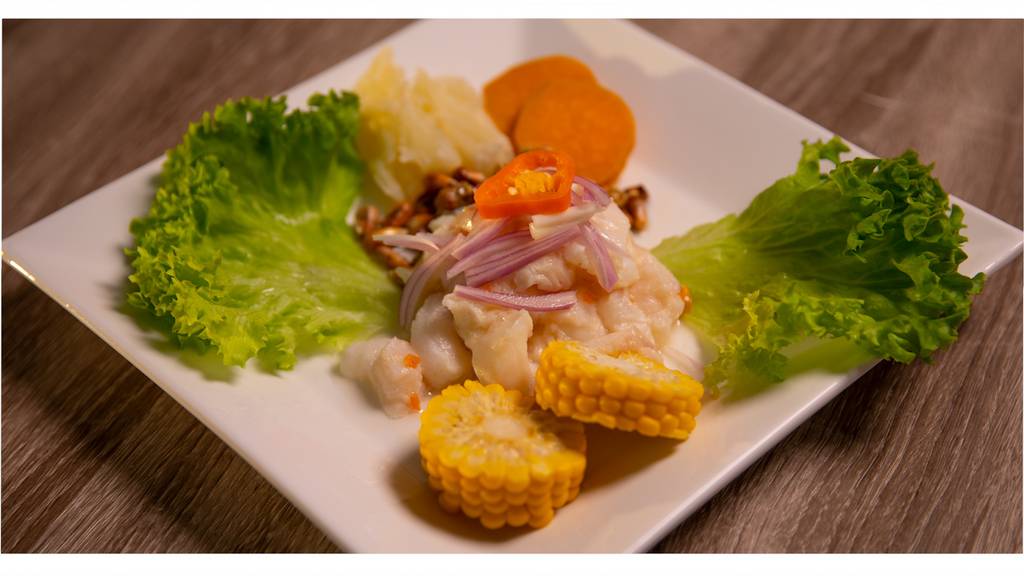 Ceviche an Zitronensaft-Marinade