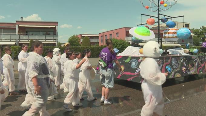 Jugendfest in Villmergen bei 35 Grad