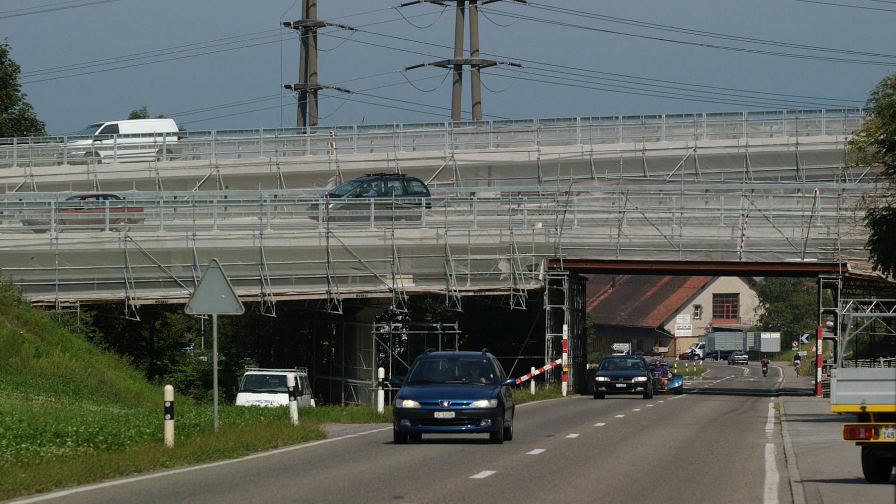 An der Unterführung bei der Rorschacher Strasse wird bis im Oktober gebaut. (Archivbild vom Oktober 2016)