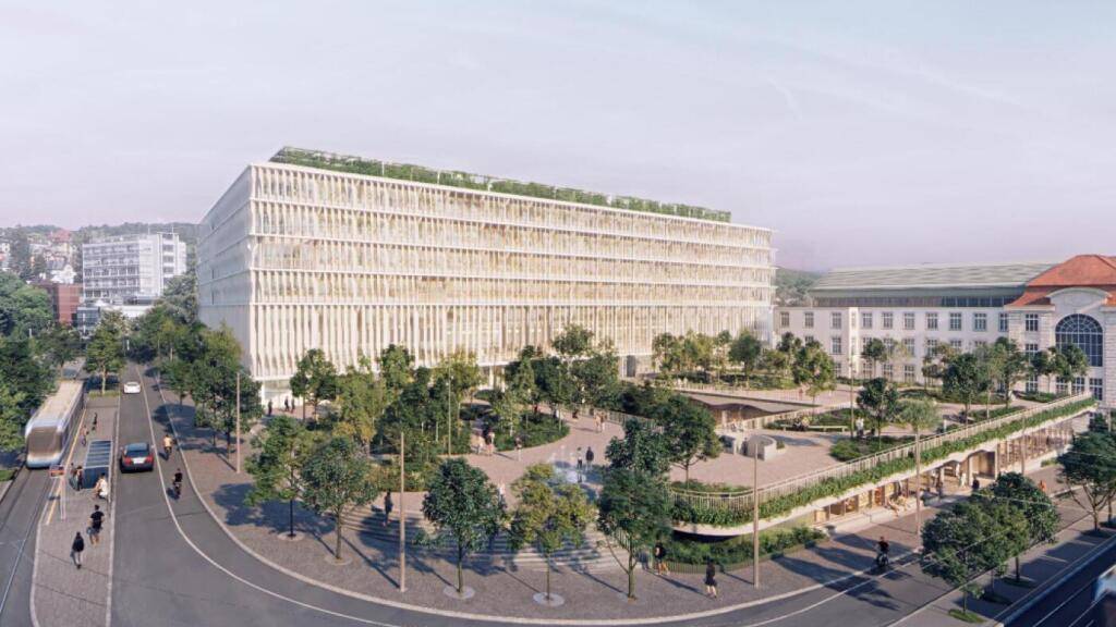 Die Stararchitekten Herzog & de Meuron sind mit dem Unigebäude Forum UZH in Zürich betraut. Am Dienstag fand die Grundsteinlegung statt