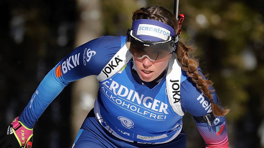 Beste Schweizerin, aber doch weit hinter der Spitze zurück: Lena Häcki kommt im Sprint in Ruhpolding auf den 38. Platz