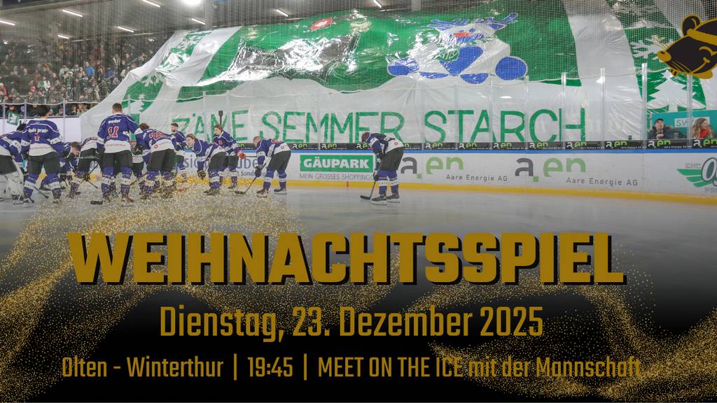 Gewinne Tickets für den Weihnachtsmatch des EHC Olten