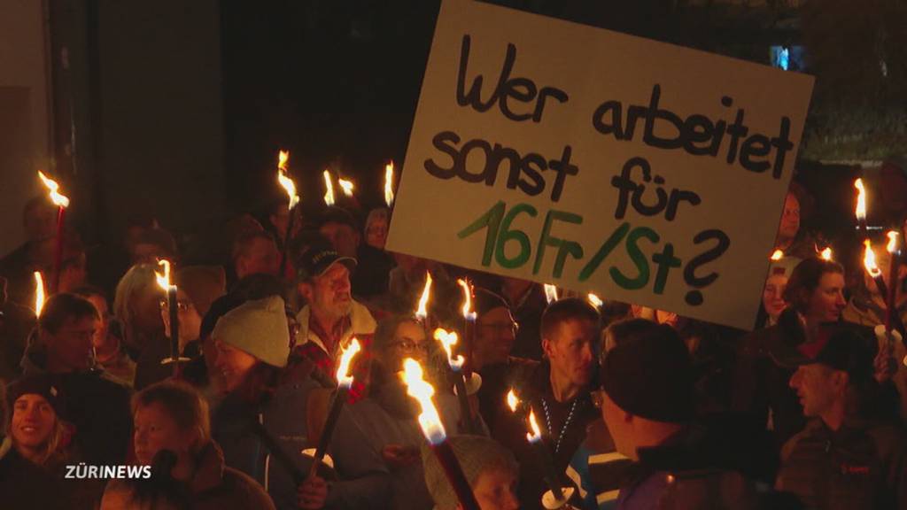 Für höhere Milchpreise: Mahnwachen der Zürcher Bauern