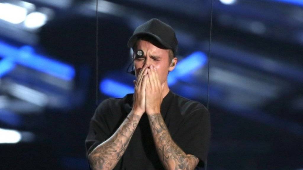 Justin Bieber kann seinen Erfolg nicht fassen und weint Glückstränen (Archiv)