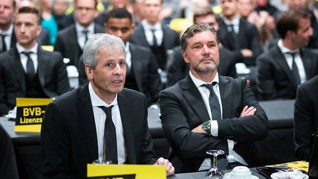 Trainer Lucien Favre und Sportdirektor Michael Zorc bilden bei Borussia Dortmund ein erfolgreiches Duo