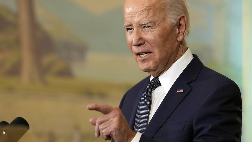 US-Präsident Joe Biden: «Auch wenn es im Moment den Anschein hat, als sei diese Zukunft nie weiter entfernt gewesen, ist sie durch die Krise dringender denn je geworden.» Foto: Doug Mills/Pool The New York Times/AP/dpa - ACHTUNG: Nur zur redaktionellen Verwendung und nur mit vollständiger Nennung des vorstehenden Credits