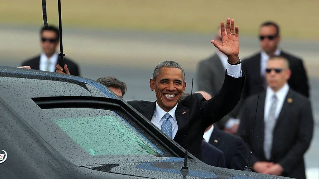 US-Präsident Obama nach seiner Ankunft in Havanna