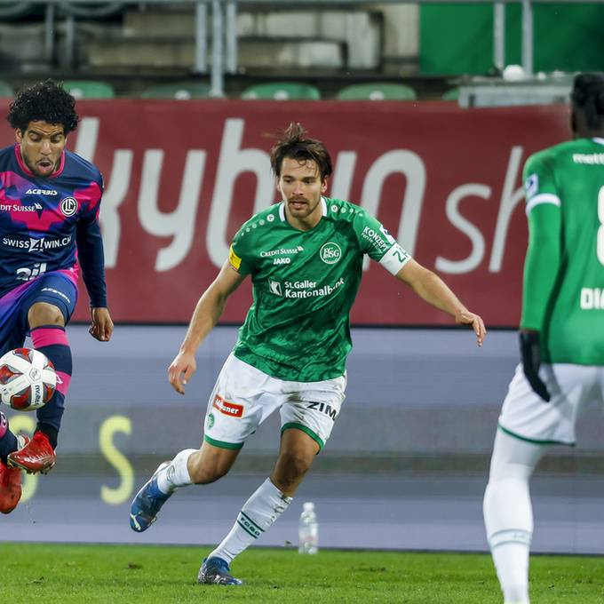 Der FC St.Gallen und Lugano trennen sich im Kybunpark mit 1:1