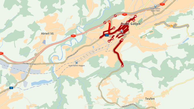 Auffahrunfall bei Einfahrt Kreuzbleiche