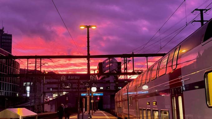 So schön war das Abendrot am Freitagabend