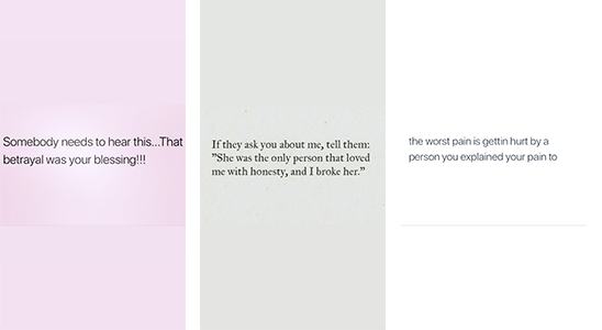 Mit diesen Posts beschreibt Khloé ihre momentane Gefühlslage. (Screenshots: Instagram/khloekardashian)
