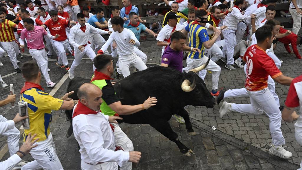 Umstrittene Stierhatz in Pamplona startet mit mindestens sechs Verletzten