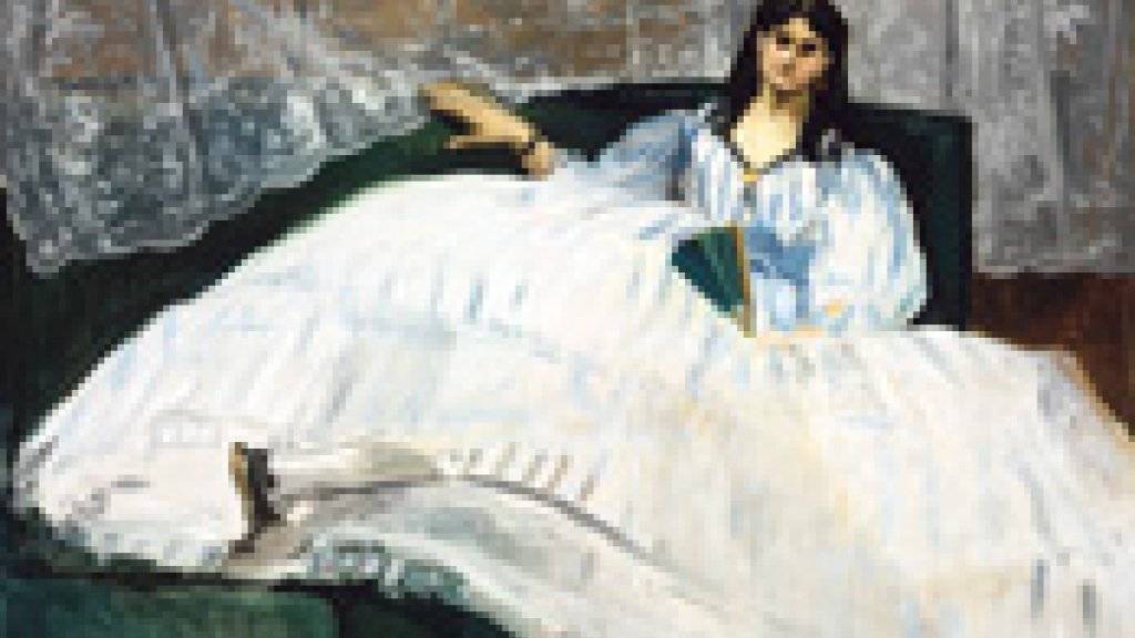 Das Gemälde «Jeanne Duval, la Maitresse de Baudelaire (La Dame à l'éventail)» (1862) von Edouard Manet ist Teil der Ausstellung «Fashion Drive. Extreme Mode in der Kunst» im Kunsthaus Zürich. Sie dauert vom 20. April bis 15. Juli 2018.