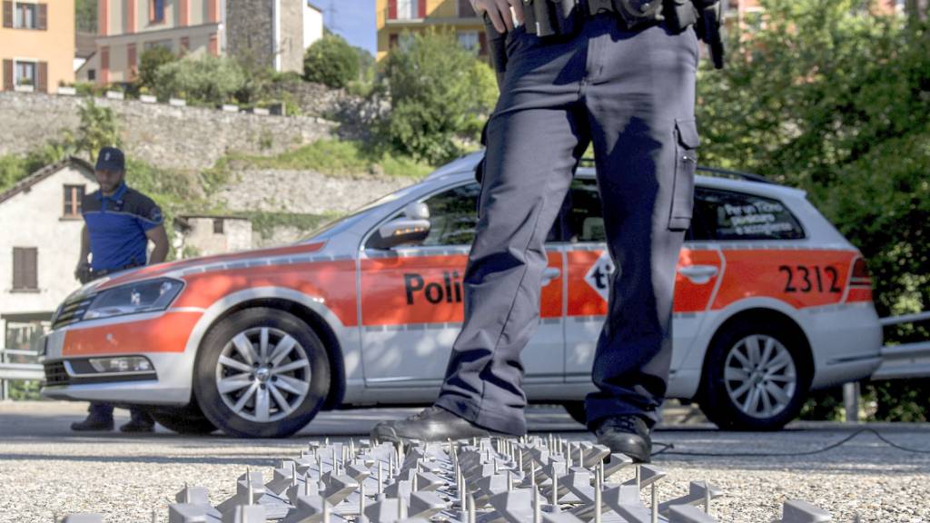 Erst mit einer Nagelsperre konnte die Polizei bei Tägerwilen TG die Fahrt des Beschuldigten stoppen. (Symbolbild).