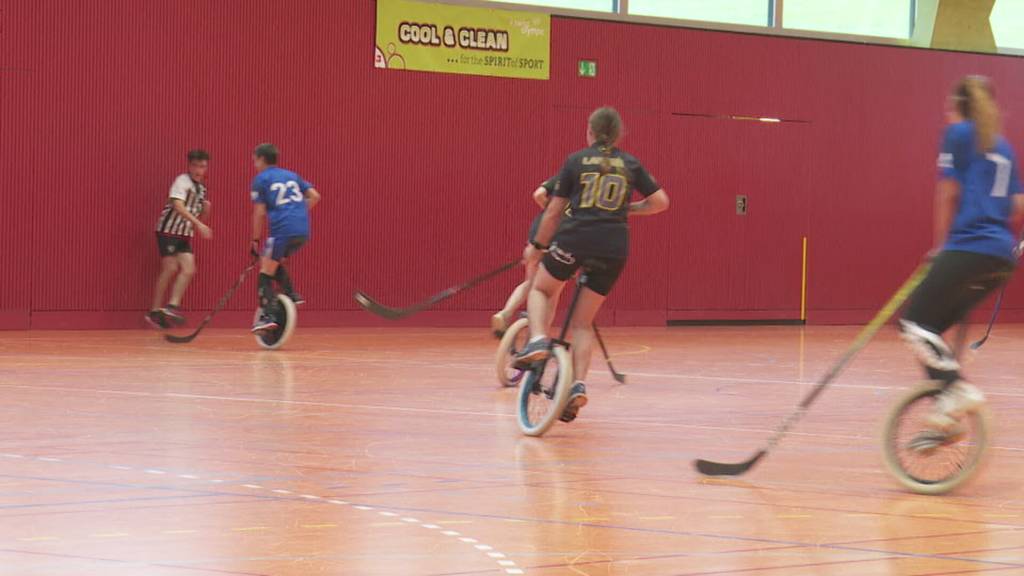 Kuriose Sportart «Einradhockey»