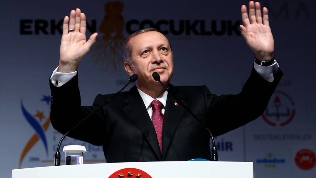 Recep Tayyip Erdogan findet kritische Presse nicht so lustig.