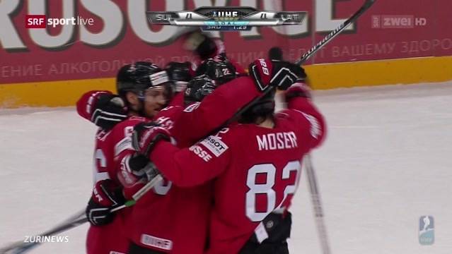 Eishockey: Schweiz schlägt Lettland