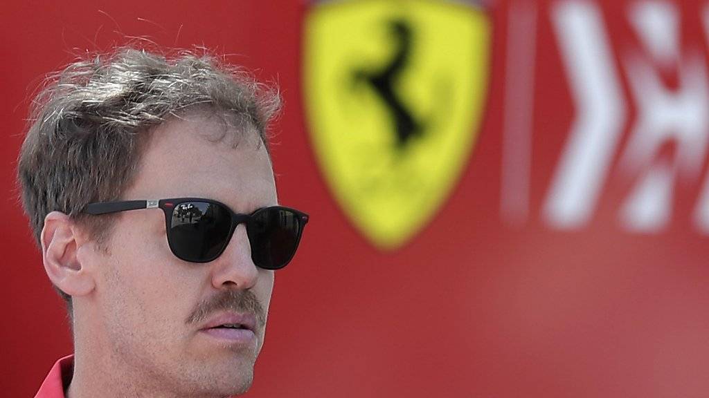 War mit Ferrari noch nie so schlecht in eine Saison gestartet: Sebastian Vettel, beim zweiten Saisonrennen in Bahrain mit Schnauzer