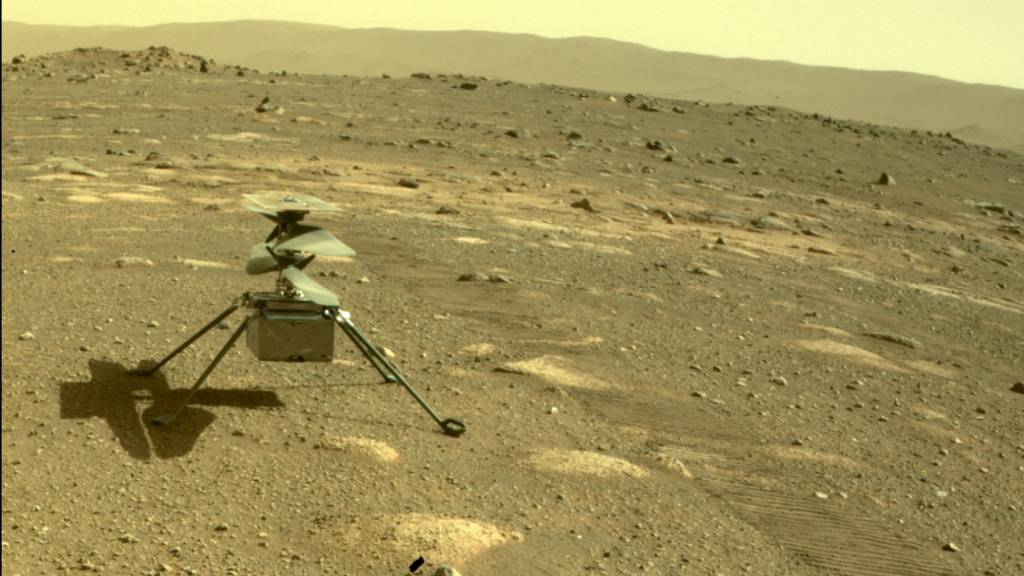 Der Mars-Hubschrauber «Ingenuity», dessen Mission eigentlich nur auf 30 Tage angelegt war, hat inzwischen schon mehr als 50 Flüge absolviert. Beim 53. Flug habe es allerdings einen kleinen Zwischenfall gegeben, teilte die US-Raumfahrtbehörde Nasa mit. (Archivbild)