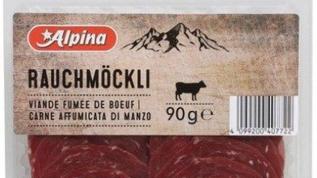 In Rauchmöckli der Marke Alpina wurden STEC-Bakterien nachgewiesen.