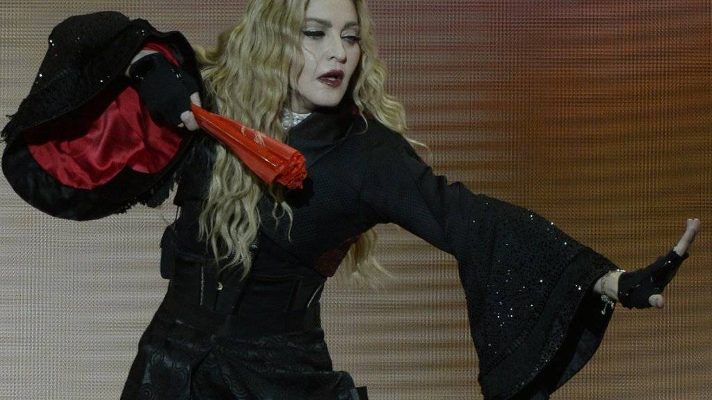 Pop-Diva Madonna bei ihrem Konzerthalt in Zürich im Dezember 2015 (Archivbild)