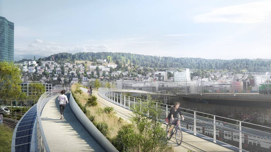 Zürich plant eine neue Velo- und Fussgängerbrücke