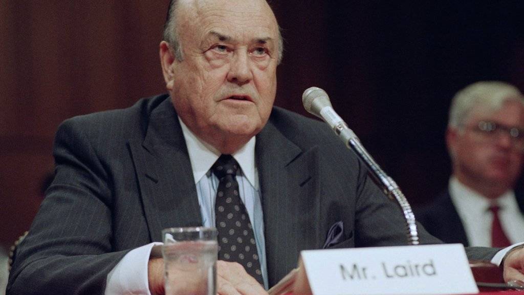 Der verstorbene frühere US-Verteidigungsminister Melvin Laird in einer Aufnahme aus dem Jahr 1992. (Archivbild)