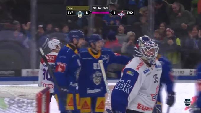 EV Zug dreht Partie gegen Kloten in der Schlussphase