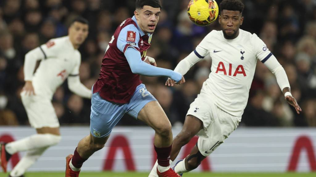 Zeki Amdouni (hier im Spiel gegen Tottenham) traf gegen Luton zum 1:0. Zu mehr als einem Punkt sollte dies für Burnley aber nicht reichen