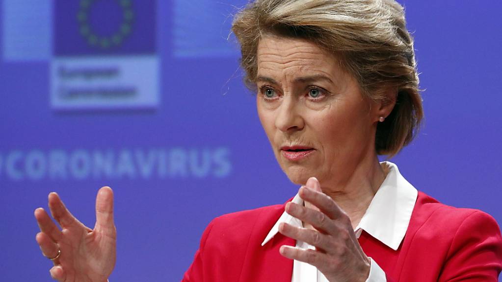 Die EU-Kommissionspräsidentin Ursula von der Leyen fordert angesichts der Coronakrise einen Marshallplan für Europa. (Archivbild)