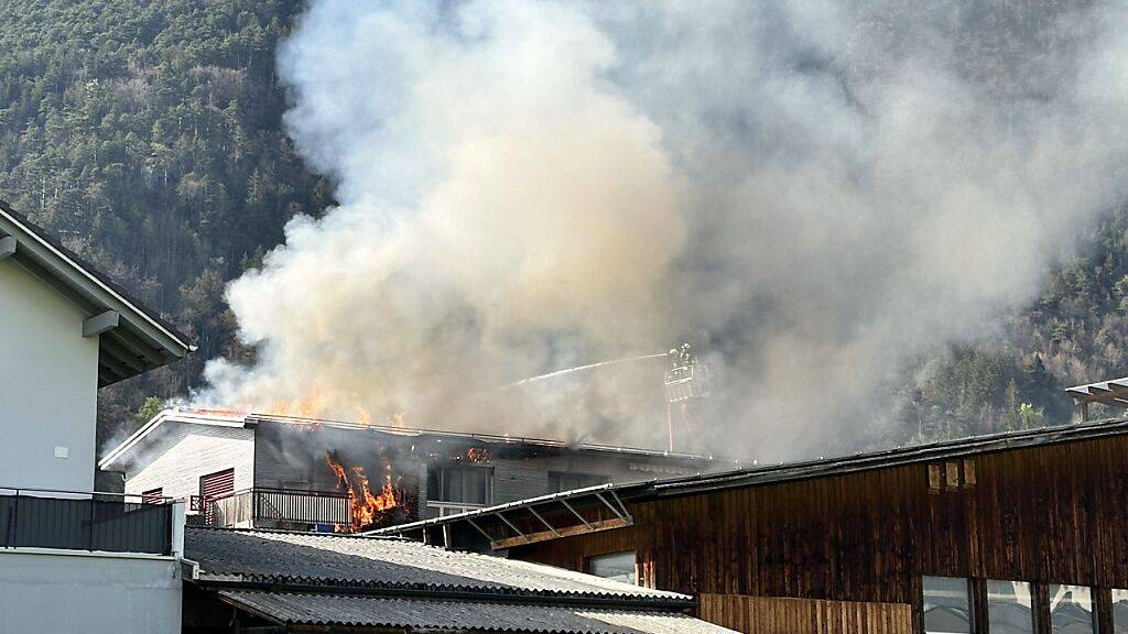 Brand eines Wohn- und Industriegebäudes in Ingenbohl SZ