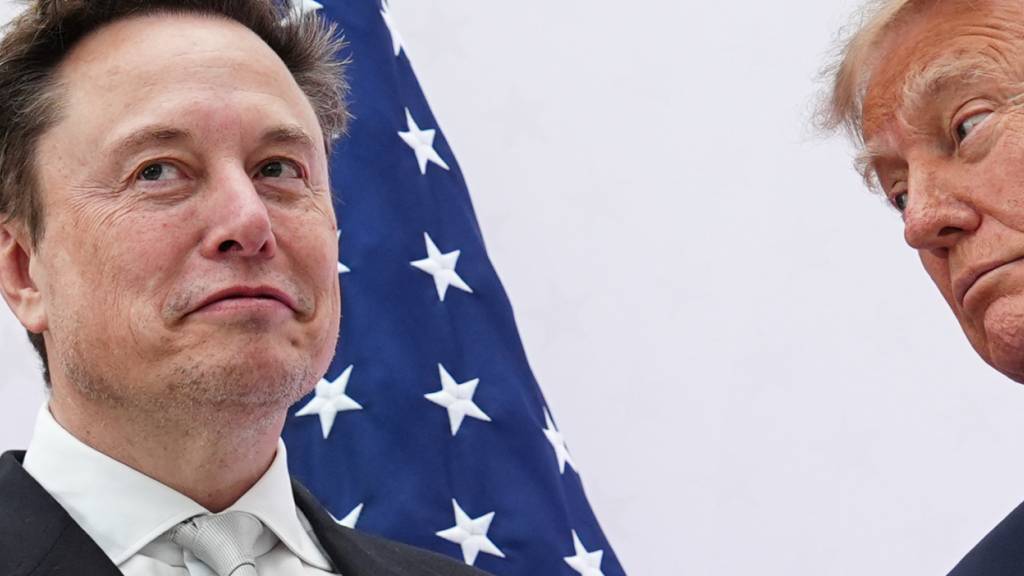 ARCHIV - US-Präsident Donald Trump (r) überreicht Elon Musk im US Institute of Peace die National Medal of Science. Foto: Julia Demaree Nikhinson/AP/dpa