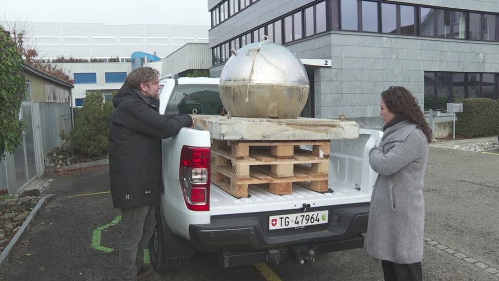 Die Gin-Kugel ist zurück: 800-Kilogramm-Metall im Bodensee gefunden