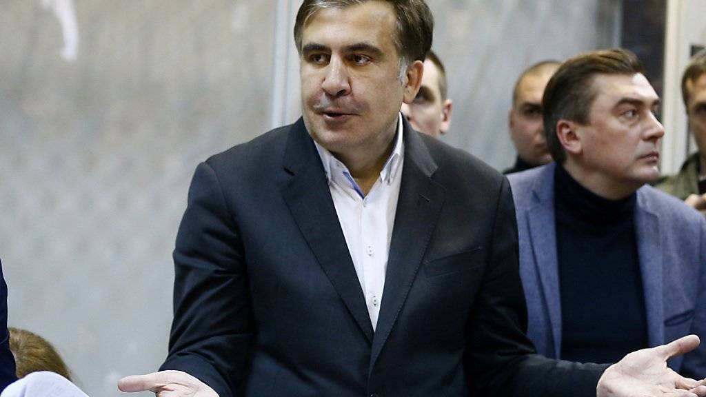 Der frühere georgische Präsident Michail Saakaschwili ist ein scharfer Kritiker seines Studienfreunds und ukrainischen Staatschefs Petro Poroschenko. (Archivbild)